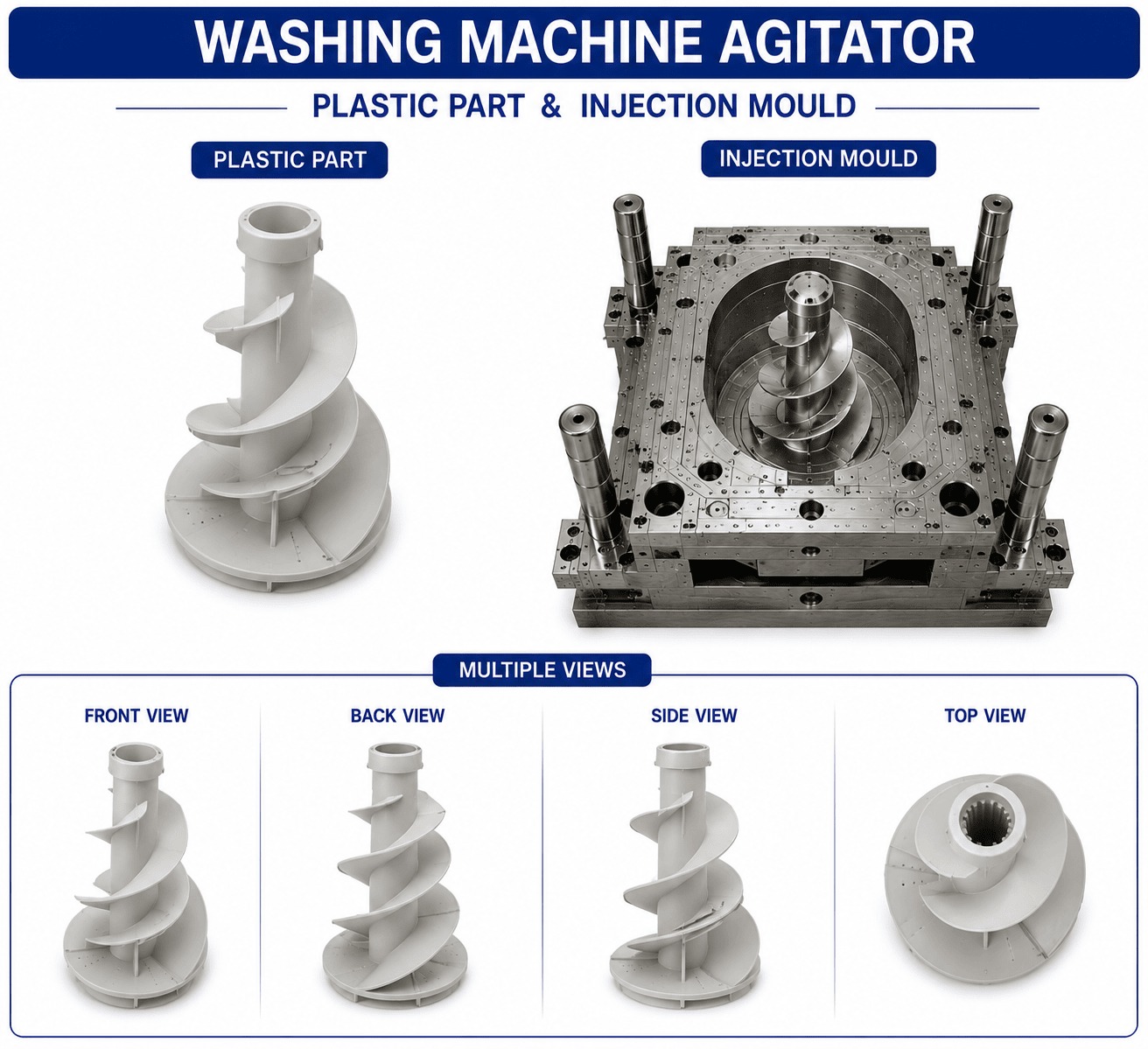 Washing Machine Plastic Agitator
